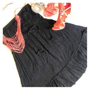 Black strapless sundress